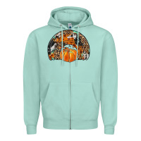 Seafoam western pumpkin fall rainbow Zipper Hoodie - JahusDesignShop