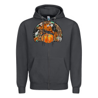 Smoke western pumpkin fall rainbow Zipper Hoodie - JahusDesignShop