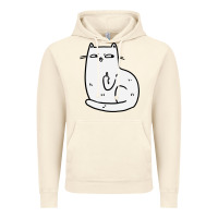 Vintage Artic cat giving the finger Vintage Hoodie - linhVisuals
