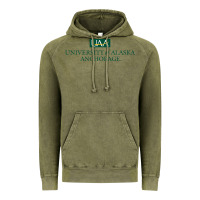 Vintage Olive University Of Alaska Anchorage Vintage Hoodie - linhVisuals