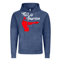 Vintage Denim this is america meme Vintage Hoodie - linhVisuals