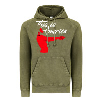 Vintage Olive this is america meme Vintage Hoodie - linhVisuals