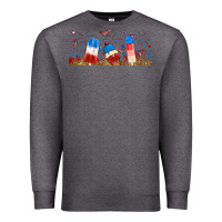 Charcoal Heather fourth of july popsicle Premium Sweatshirt - RanaPortraitStore