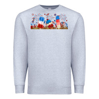 Heather Grey fourth of july popsicle Premium Sweatshirt - RanaPortraitStore
