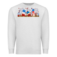 Oatmeal Heather fourth of july popsicle Premium Sweatshirt - RanaPortraitStore