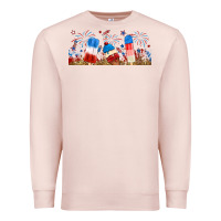 Pale Pink fourth of july popsicle Premium Sweatshirt - RanaPortraitStore