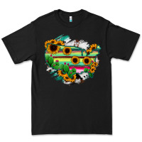 Black America Map Sunflower Cactus Serape Premium Tee - RanaPortraitStore