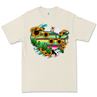 Bone America Map Sunflower Cactus Serape Premium Tee - RanaPortraitStore