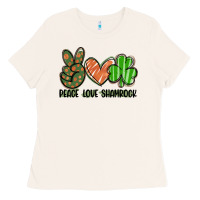 Bone peace love shamrock Ladies Tee - FaDigitalArtStudio