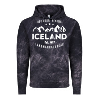 Iceland Hiking Landmannalaugar Est 1477 Vintage Hoodie | Teevron