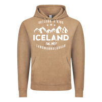 Vintage Coffee iceland hiking landmannalaugar est 1477 Vintage Hoodie - linhVisuals