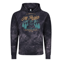 Cloud Black mount rainier national park washington usa vacation hiking Vintage Hoodie - linhVisuals