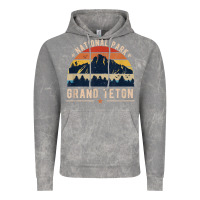 Cloud Rock national park grand teton vintage retro hiking Vintage Hoodie - linhVisuals