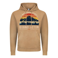 Vintage Camel national park grand teton vintage retro hiking Vintage Hoodie - linhVisuals