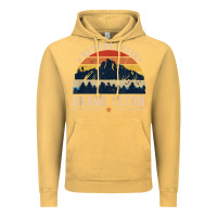 Vintage Mustard national park grand teton vintage retro hiking Vintage Hoodie - linhVisuals