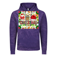 Cloud Purple Christmas Vibes Vintage Hoodie - CowhideDigitalArt