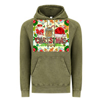 Vintage Olive Christmas Vibes Vintage Hoodie - CowhideDigitalArt