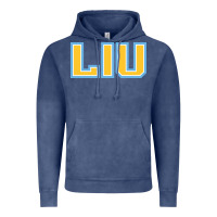 Vintage Denim Liu Gold Wordmark Vintage Hoodie - linhVisuals