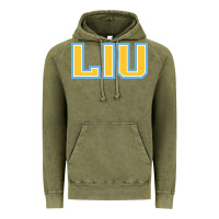 Vintage Olive Liu Gold Wordmark Vintage Hoodie - linhVisuals