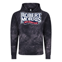 Cloud Black Robert Morris Colonials Wordmark Vintage Hoodie - linhVisuals