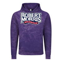 Cloud Purple Robert Morris Colonials Wordmark Vintage Hoodie - linhVisuals