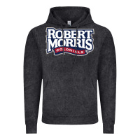 Vintage Black Robert Morris Colonials Wordmark Vintage Hoodie - linhVisuals