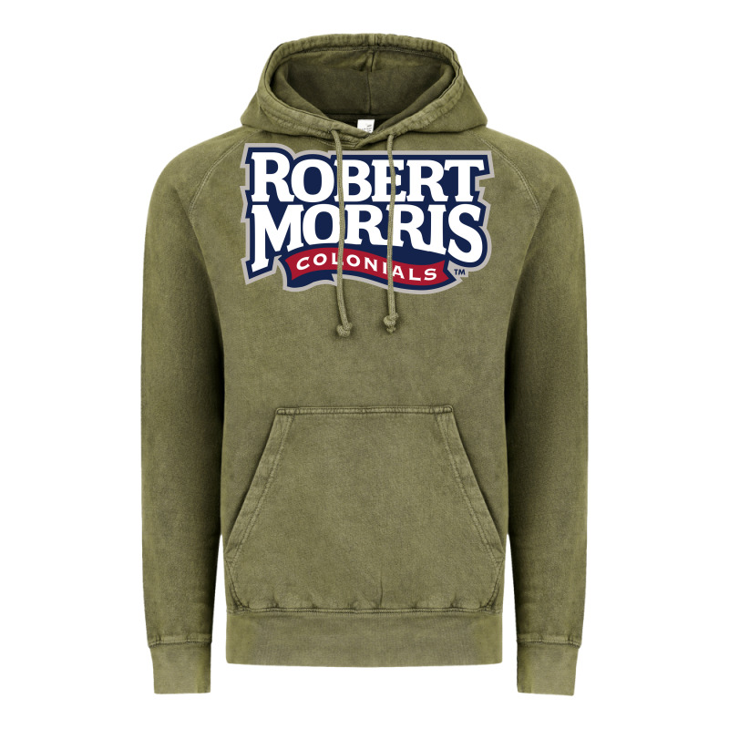 Robert Morris Colonials Wordmark Vintage Hoodie by linhVisuals | Teevron