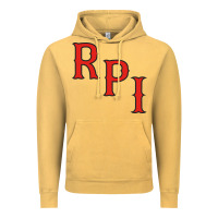 Vintage Mustard Rpi Engineers Hockey Vintage Hoodie - linhVisuals