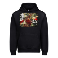 Black army cowhide leopard Christmas Urban Hoodie - Jasminsmagicworld