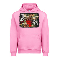 Fuchsia Pink army cowhide leopard Christmas Urban Hoodie - Jasminsmagicworld