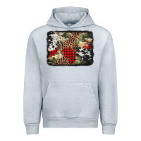 Heather Grey army cowhide leopard Christmas Urban Hoodie - Jasminsmagicworld