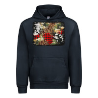 Navy army cowhide leopard Christmas Urban Hoodie - Jasminsmagicworld