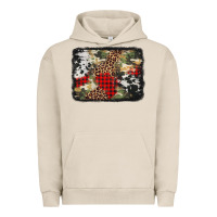 Pigment French Oak army cowhide leopard Christmas Urban Hoodie - Jasminsmagicworld
