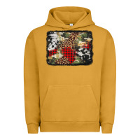 Pigment Peanut Butter army cowhide leopard Christmas Urban Hoodie - Jasminsmagicworld