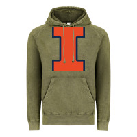 Vintage Olive Illinois Fighting Illini, Merch Vintage Hoodie - linhVisuals