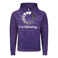 Cloud Purple funny programmer i'm thinking t shirt Vintage Hoodie - linhVisuals