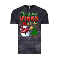 Cloud Black christmas vibes only Vintage Tee - BundleAndBundleShop