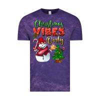 Cloud Purple christmas vibes only Vintage Tee - BundleAndBundleShop