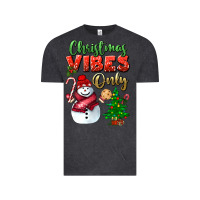 Vintage Black christmas vibes only Vintage Tee - BundleAndBundleShop