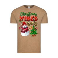 Vintage Coffee christmas vibes only Vintage Tee - BundleAndBundleShop