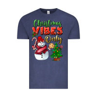 Vintage Denim christmas vibes only Vintage Tee - BundleAndBundleShop