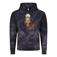 Cloud Black otter Vintage Hoodie - linhVisuals