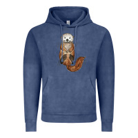 Vintage Denim otter Vintage Hoodie - linhVisuals
