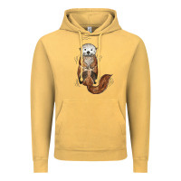 Vintage Mustard otter Vintage Hoodie - linhVisuals