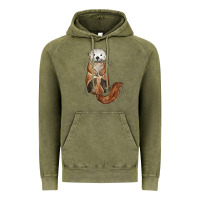 Vintage Olive otter Vintage Hoodie - linhVisuals