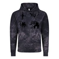 Cloud Black divine beasts symbols Vintage Hoodie - linhVisuals