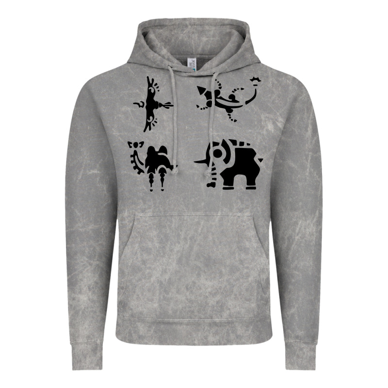 Divine Beasts Symbols Vintage Hoodie by linhVisuals | Teevron
