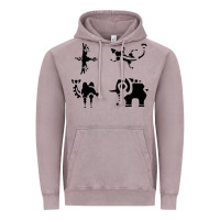 Vintage Zinc divine beasts symbols Vintage Hoodie - linhVisuals