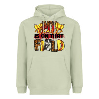 Matcha softball my heart is on that field Heavyweight Hoodie - RanaPortraitStore
