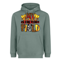 Sage softball my heart is on that field Heavyweight Hoodie - RanaPortraitStore